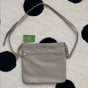 NWT Kate Spade Light Gray/Taupe “Ellen” Bag